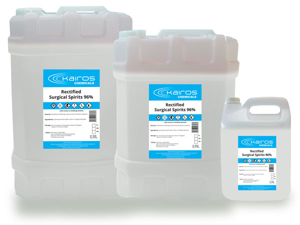 Rectified SUrgical Spirits Sanitizers Product Image for Kairos Chemicals